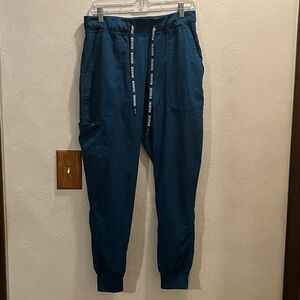 Med Couture Teal Joggers with Drawstring